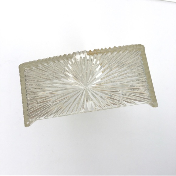 Vintage Celebrity Inc Tissue Box OS Clear Starburst Acrylic MCM Retro - Picture 3 of 11